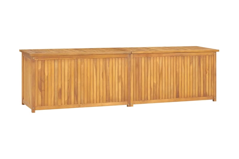 Trädgårdslåda 200x50x53 cm massiv teak - Brun - Utomhuskruka - Blomlåda & balkonglåda