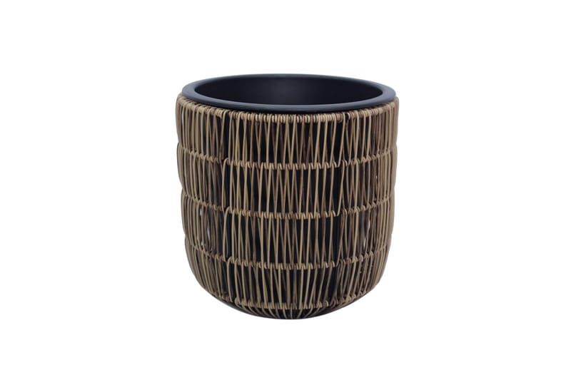 Wicker Blomkruka D27xH28 cm Ljusbrun - Inredning - Dekoration & inredningsdetaljer - Krukor & ytterkrukor - Utomhuskruka