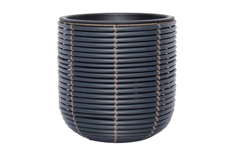 Wicker Blomkruka D27xH28 cm Svart - Inredning - Dekoration & inredningsdetaljer - Krukor & ytterkrukor - Utomhuskruka