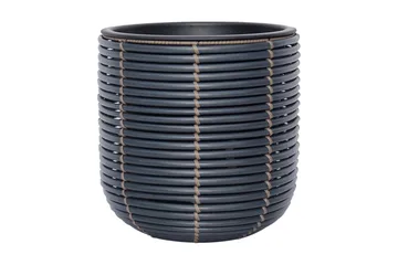 Wicker Blomkruka D27xH28 cm Svart - Inredning - Dekoration & inredningsdetaljer - Krukor & ytterkrukor - Utomhuskruka