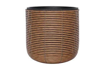 Wicker Blomkruka D35xH36 cm Brun - Inredning - Dekoration & inredningsdetaljer - Krukor & ytterkrukor - Utomhuskruka