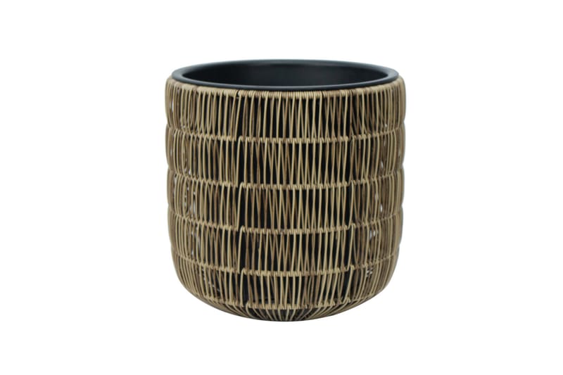 Wicker Blomkruka D35xH36 cm Ljusbrun - Inredning - Dekoration & inredningsdetaljer - Krukor & ytterkrukor - Utomhuskruka