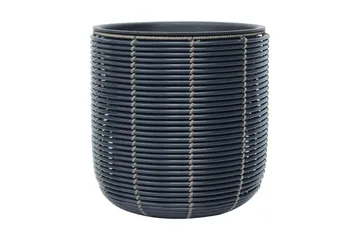 Wicker Blomkruka D35xH36 cm Svart - Inredning - Dekoration & inredningsdetaljer - Krukor & ytterkrukor - Utomhuskruka