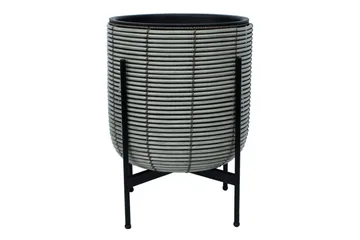 Wicker Blomkruka på stativ 38x38xH49 cm Grå - Inredning - Dekoration & inredningsdetaljer - Krukor & ytterkrukor - Utomhuskruka