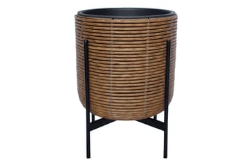 Wicker Blomkruka på stativ 38x38xH49 cm Brun - Inredning - Dekoration & inredningsdetaljer - Krukor & ytterkrukor - Utomhuskruka