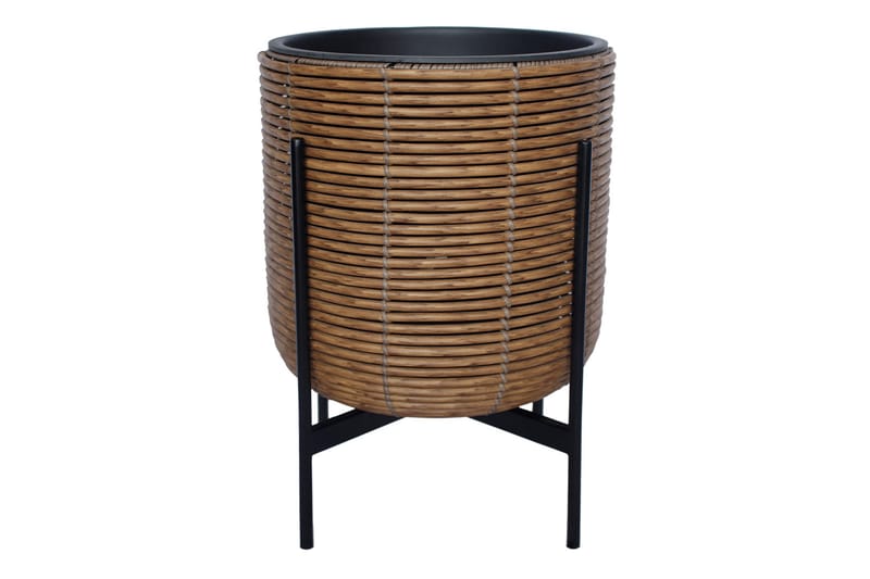 Wicker Blomkruka på stativ 38x38xH49 cm Brun - Inredning - Dekoration & inredningsdetaljer - Krukor & ytterkrukor - Utomhuskruka