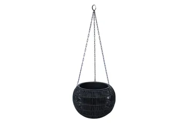 Wicker Hängande Kruka D32xH22 cm Svart - Inredning - Dekoration & inredningsdetaljer - Krukor & ytterkrukor - Utomhuskruka