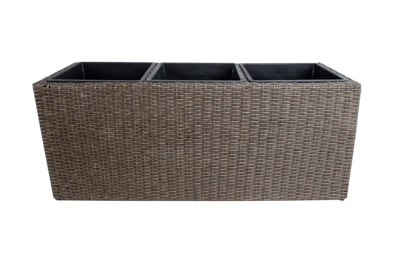 Wicker Odlingslåda 110x39xH45 cm Mörkbrun - Inredning - Dekoration & inredningsdetaljer - Krukor & ytterkrukor - Utomhuskruka