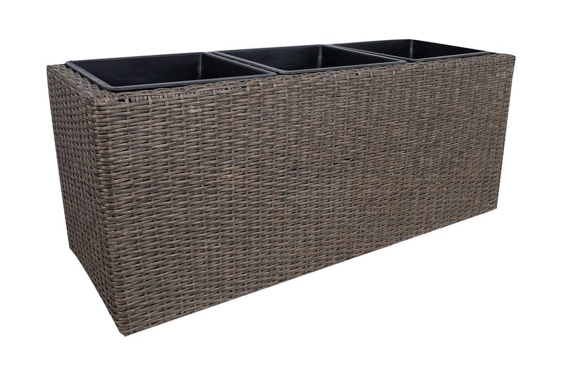 Wicker Odlingslåda 110x39xH45 cm Mörkbrun