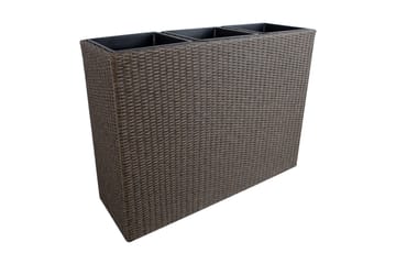 Wicker Odlingslåda 110x39xH88 cm Mörkbrun - Inredning - Dekoration & inredningsdetaljer - Krukor & ytterkrukor - Utomhuskruka
