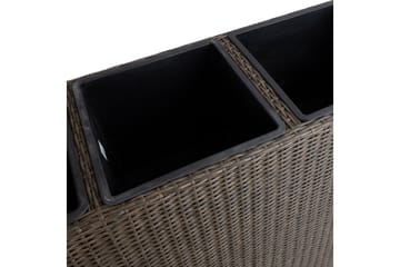 Wicker Odlingslåda 110x39xH88 cm Mörkbrun - Inredning - Dekoration & inredningsdetaljer - Krukor & ytterkrukor - Utomhuskruka