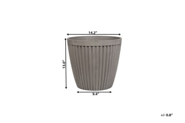 Kruka Poka 36 cm - Grå - Inredning - Dekoration & inredningsdetaljer
