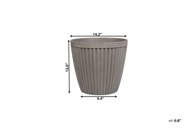 Kruka Poka 36 cm - Grå - Inredning - Dekoration & inredningsdetaljer
