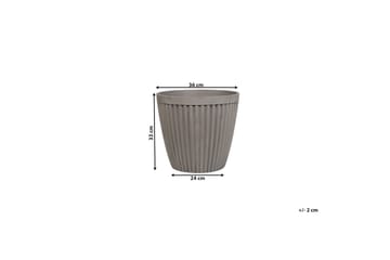 Kruka Poka 36 cm - Grå - Inredning - Dekoration & inredningsdetaljer