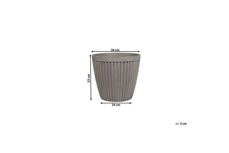 Kruka Poka 36 cm - Grå - Inredning - Dekoration & inredningsdetaljer