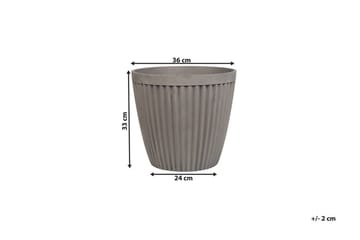Kruka Poka 36 cm - Grå - Inredning - Dekoration & inredningsdetaljer