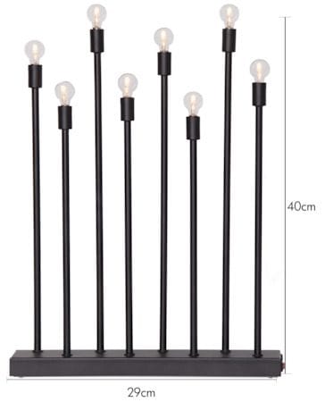 Ladda Ljusstake 29 cm - svart - Inredning - Dekoration & inredningsdetaljer - Julpynt & juldekoration