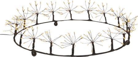 LED-krans Jul Dew Drop Flower 35 cm 270 ljus - Svart - Inredning - Dekoration & inredningsdetaljer - Julpynt & juldekoration