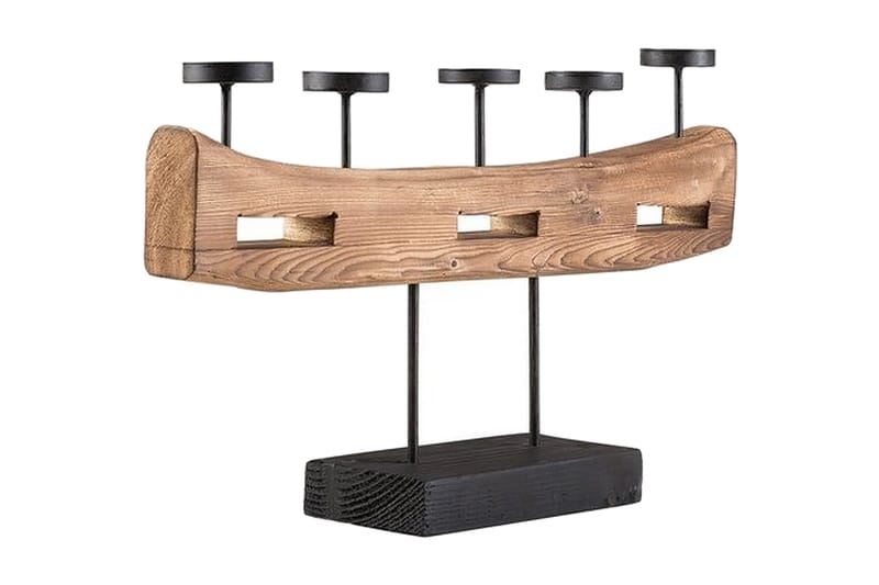 Ljusstake Guatemala 36 cm - Trä|Natur - Inredning - Dekoration & inredningsdetaljer