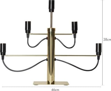 Milano Ljusstake 46 cm - Mässing - Inredning - Dekoration & inredningsdetaljer - Julpynt & juldekoration