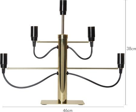 Milano Ljusstake 46 cm - Mässing - Inredning - Dekoration & inredningsdetaljer - Julpynt & juldekoration