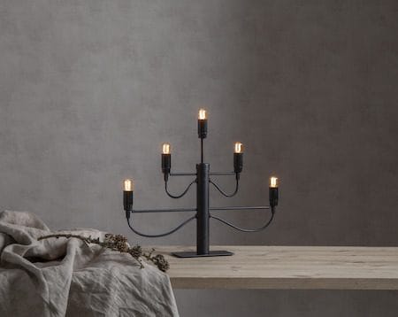 Milano Ljusstake 46 cm - matt svart - Inredning - Dekoration & inredningsdetaljer - Julpynt & juldekoration