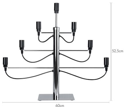 Milano Ljusstake 60 cm - krom - Inredning - Dekoration & inredningsdetaljer - Julpynt & juldekoration