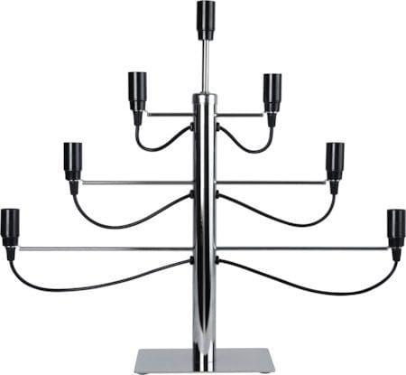 Milano Stor Adventsljusstake 60 cm - Ljusstake i Metall, Kromsilver
