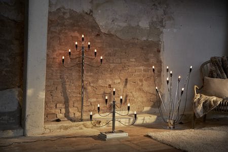 Milano Stor Adventsljusstake 60 cm - Ljusstake i Metall - Kromsilver - Inredning - Dekoration & inredningsdetaljer - Julpynt & juldekoration