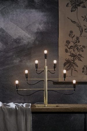 Milano Stor Adventsljusstake 60 cm - Ljusstake i Metall - Mässingsguld - Inredning - Dekoration & inredningsdetaljer - Julpynt & juldekoration