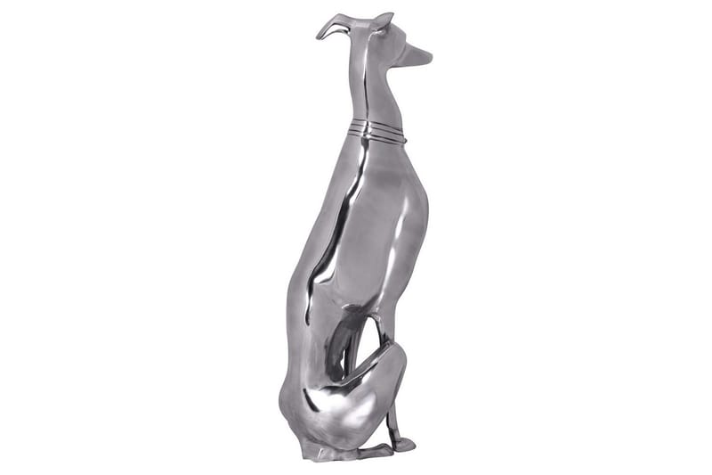 Dekorativ figur Wohnling Aluminiumhund Silver Modern - Inredning - Dekoration & inredningsdetaljer - Prydnadssaker - Skulptur
