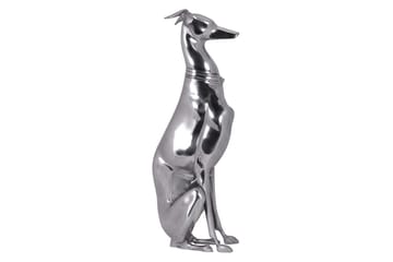 Dekorativ figur Wohnling Aluminiumhund Silver Modern - Inredning - Dekoration & inredningsdetaljer - Prydnadssaker - Skulptur