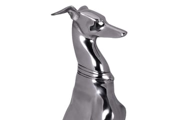 Dekorativ figur Wohnling Aluminiumhund Silver Modern - Inredning - Dekoration & inredningsdetaljer - Prydnadssaker - Skulptur