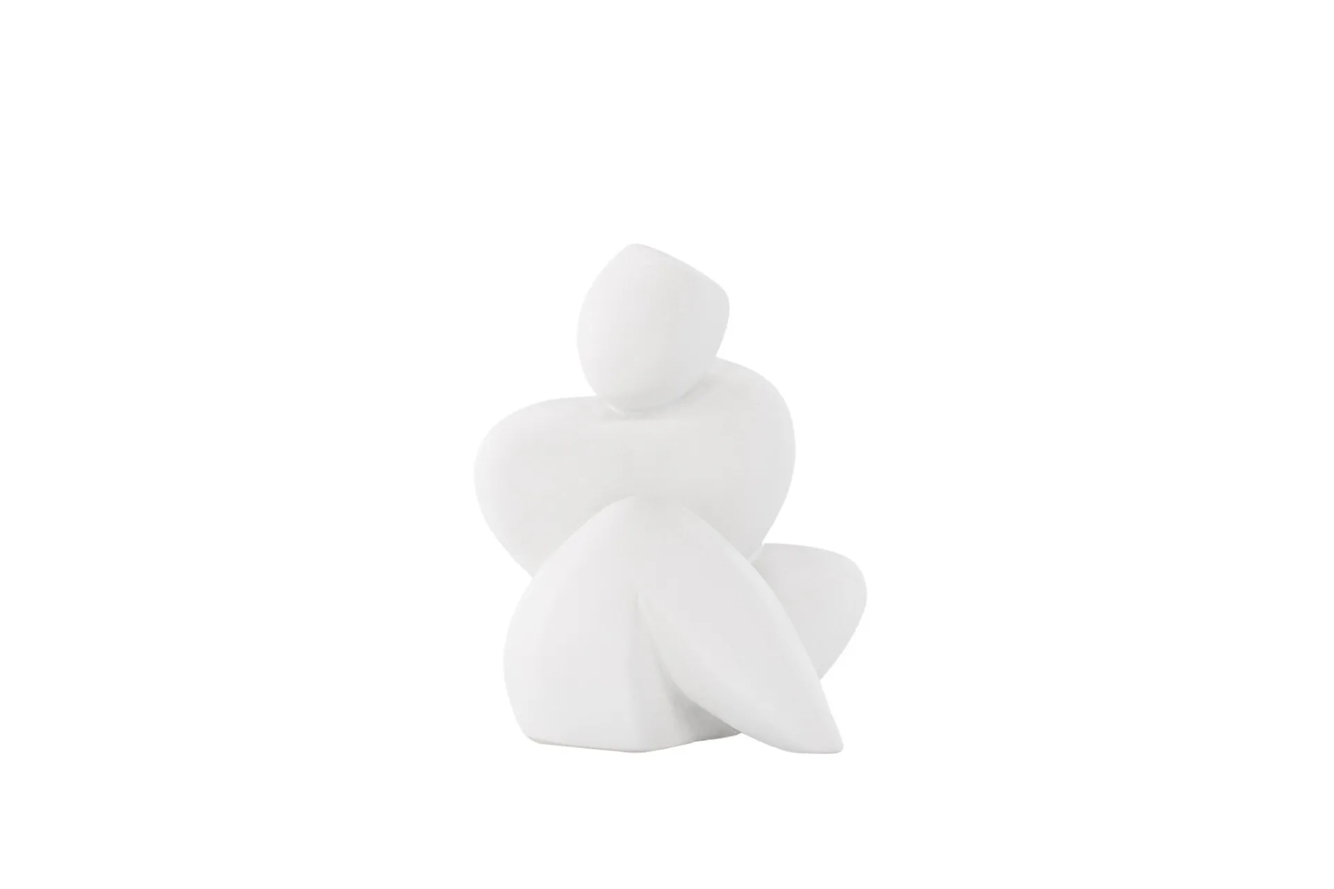Floda Skulptur 9x14 cm - Vit
