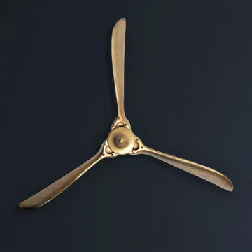 Ilvik Väggdekoration Propeller 85x85 cm i metall - guld - Inredning - Dekoration & inredningsdetaljer - Prydnadssaker - Skulptur