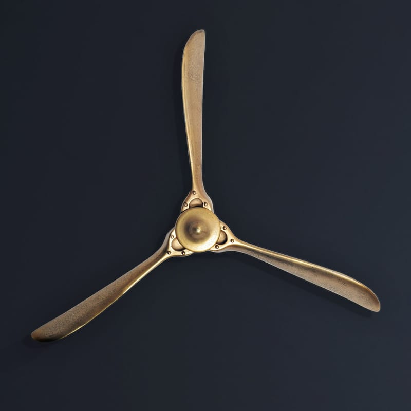 Ilvik Väggdekoration Propeller 85x85 cm i metall - guld - Inredning - Dekoration & inredningsdetaljer - Prydnadssaker - Skulptur