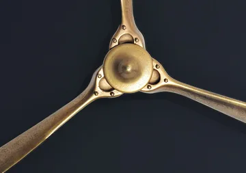 Ilvik Väggdekoration Propeller 85x85 cm i metall - guld - Inredning - Dekoration & inredningsdetaljer - Prydnadssaker - Skulptur