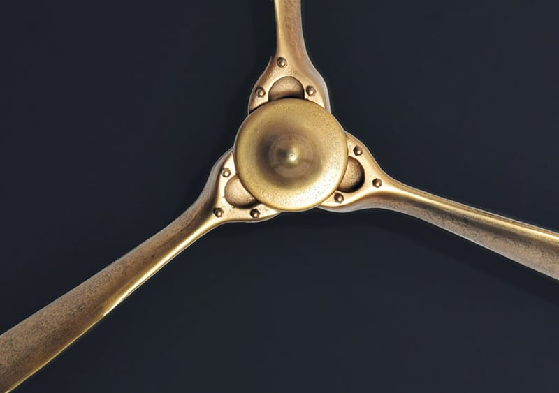 Ilvik Väggdekoration Propeller 85x85 cm i metall - guld - Inredning - Dekoration & inredningsdetaljer - Prydnadssaker - Skulptur