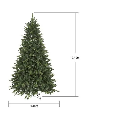 Konstgjord Julgran Bergen 210 cm - Grön / Svart - Inredning - Dekoration & inredningsdetaljer - Julpynt & juldekoration - Plastgran