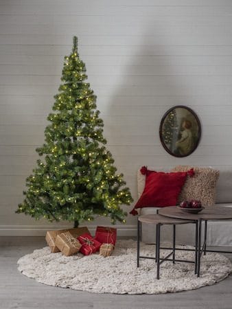 Konstgjord Julgran med LED Ottawa 210 cm 400 ljus Varmvit - Grön - Inredning - Dekoration & inredningsdetaljer - Julpynt & juldekoration - Plastgran