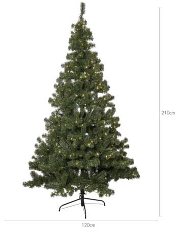Konstgjord Julgran med LED Ottawa 210 cm 400 ljus Varmvit - Grön - Inredning - Dekoration & inredningsdetaljer - Julpynt & juldekoration - Plastgran