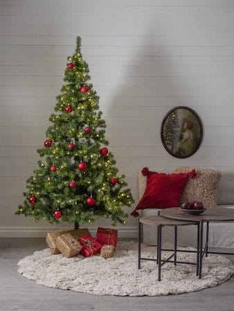 Konstgjord Julgran med LED Ottawa 210 cm 400 ljus Varmvit - Grön - Inredning - Dekoration & inredningsdetaljer - Julpynt & juldekoration - Plastgran