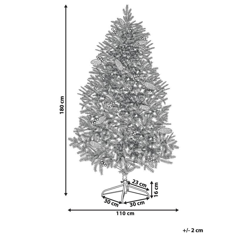 Konstgjord Julgran Palomar - 110x110x180 cm - Inredning - Dekoration & inredningsdetaljer - Julpynt & juldekoration - Plastgran
