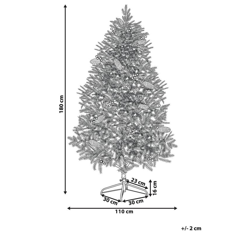 Konstgjord Julgran Palomar - 110x110x180 cm - Inredning - Dekoration & inredningsdetaljer - Julpynt & juldekoration - Plastgran