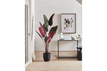 Konstgjord växt Banana Tree Grön/svart/röd, 95x95x170 cm - Grön/svart/röd, 95x95x170 cm - Inredning - Dekoration & inredningsdetaljer - Prydnadssaker - Blomsterdekoration