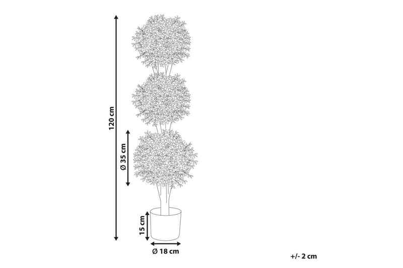 Konstgjord växt Buxus Ball Tree 35x35x120 cm - 35x35x120 cm - Inredning - Dekoration & inredningsdetaljer - Prydnadssaker - Blomsterdekoration