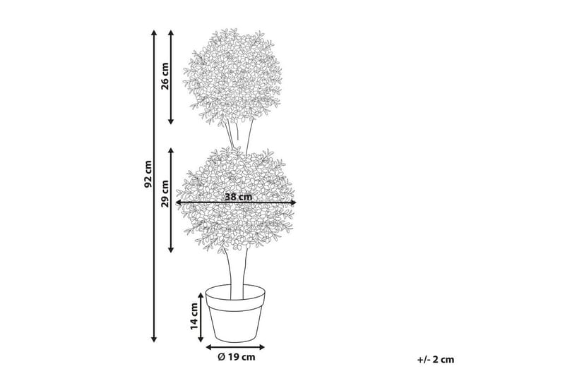 Konstgjord växt Buxus Ball Tree 38x38x92 cm - 38x38x92 cm - Inredning - Dekoration & inredningsdetaljer - Prydnadssaker - Blomsterdekoration