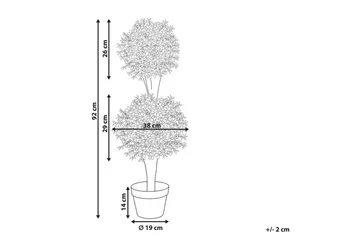 Konstgjord växt Buxus Ball Tree 38x38x92 cm - 38x38x92 cm - Inredning - Dekoration & inredningsdetaljer - Prydnadssaker - Blomsterdekoration