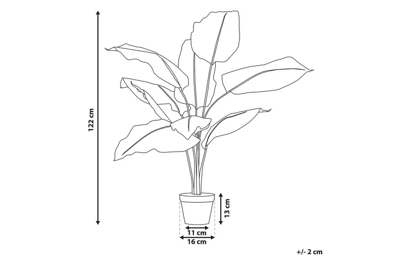 Konstgjord växt Dieffenbachia 16x16x122 cm - 16x16x122 cm - Inredning - Dekoration & inredningsdetaljer - Prydnadssaker - Blomsterdekoration