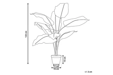Konstgjord växt Dieffenbachia 16x16x122 cm - 16x16x122 cm - Inredning - Dekoration & inredningsdetaljer - Prydnadssaker - Blomsterdekoration
